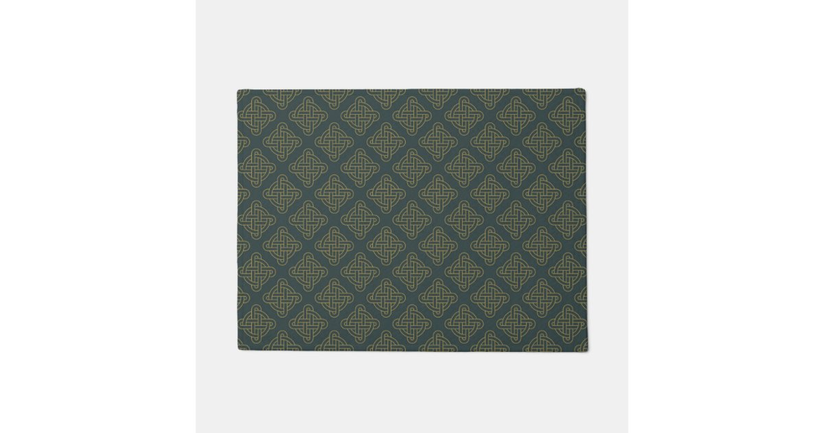 Elegant Celtic Knot Pattern Doormat | Zazzle