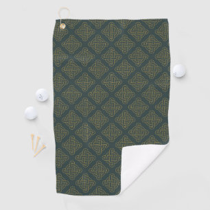 Elegant Celtic Knot Pattern Golf Towel