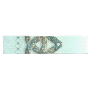 Elegant celtic knot short table runner