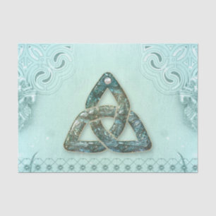 Elegant celtic knot tissue paper
