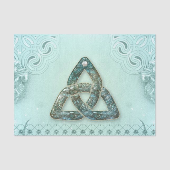 Elegant celtic knot tissue paper (Front)