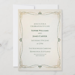 Elegant Celtic Knot Wedding Invitation