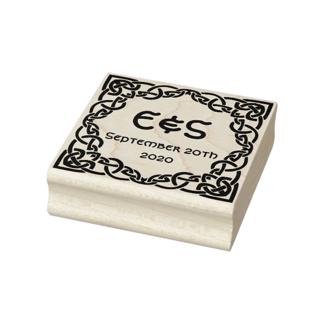 Elegant Celtic Wedding Celtic Knot Rubber Stamp (Stamp)