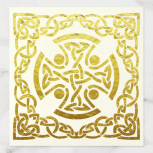 Elegant Celtic Wedding Gold Knot Envelope Liner