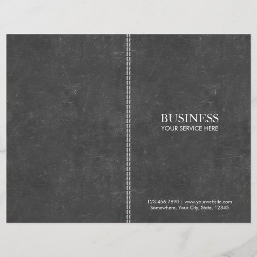 Elegant Chalkboard Bi-fold (Front)