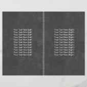 Elegant Chalkboard Bi-fold (Back)