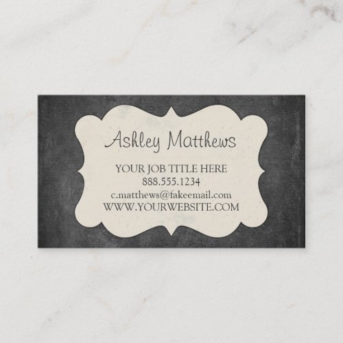 Elegant Chalkboard Business Cards