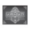 Elegant Chalkboard Save the Date Wedding Postcard