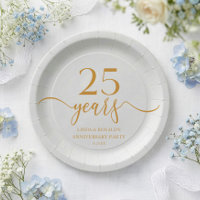 Elegant Champagne 25th Wedding Anniversary