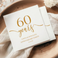Elegant Champagne 60th Wedding Anniversary
