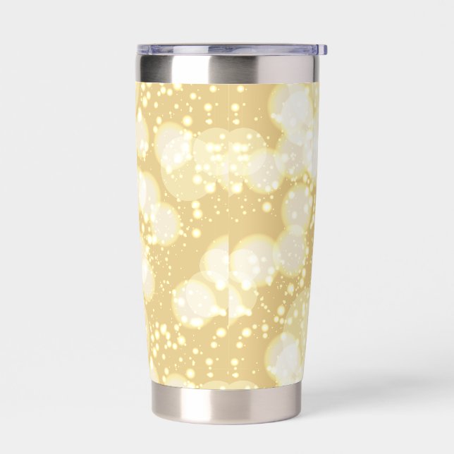Elegant Champagne Bubbles Tumbler (Left)