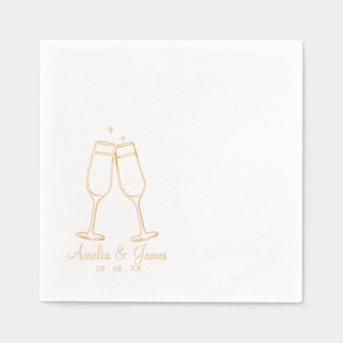 Elegant Champagne glass Cocktail Wedding