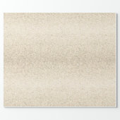 Elegant Champagne Ombre Glitter Wrapping Paper (Flat)