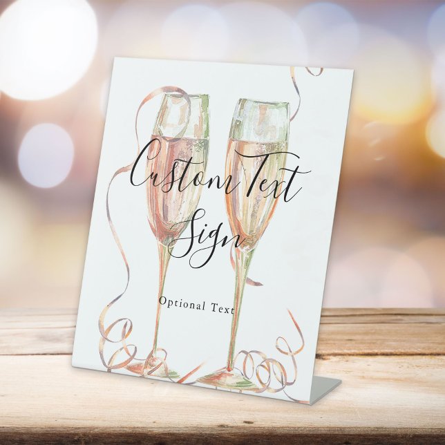 Elegant Champagne Sign (Creator Uploaded)