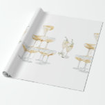 Elegant Champagne Wedding Roll Wrapping Paper<br><div class="desc">"Wedding,  Engagement,  Celebration Champagne wrapping paper.    Elegant.</div>