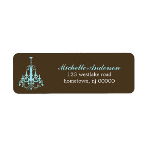 Elegant Chandelier Address Labels