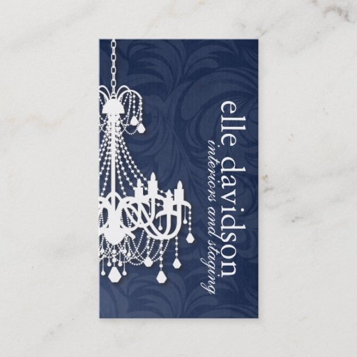 Customizable Elegant Chandelier Business Card