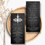 Elegant Chandelier Chalkboard Wedding Program<br><div class="desc">Elegant Chandelier Chalkboard Wedding Collection Programs.</div>