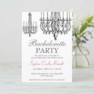 Elegant Chandelier Party Invitation
