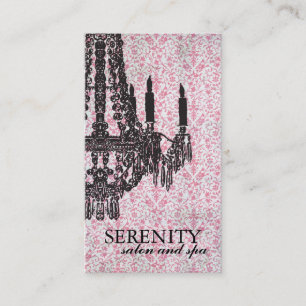 Elegant Chandelier Spa Business Card