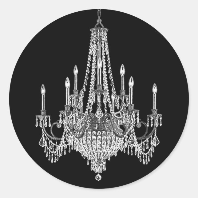 Elegant Chandelier Stickers (Front)