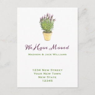 Elegant Change of address Moving Announcement Postcard