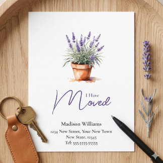 Elegant Change of address | Moving Announcement Postcard