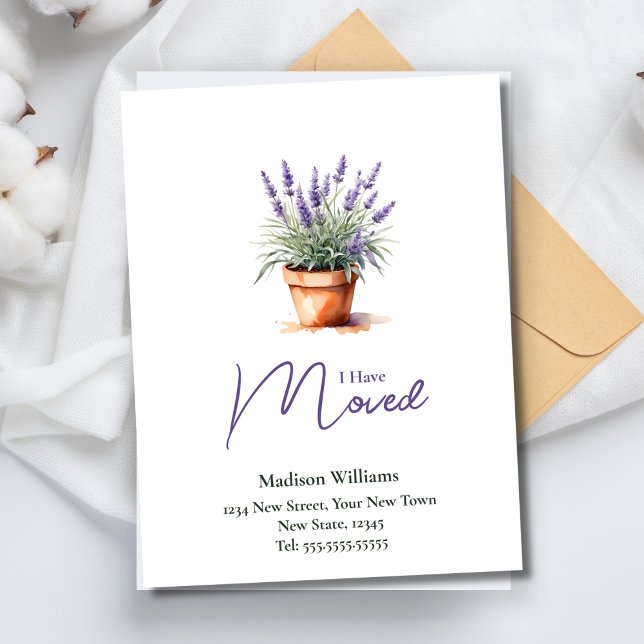 Elegant Change of address  | Moving Announcement Postcard (Creator Uploaded)