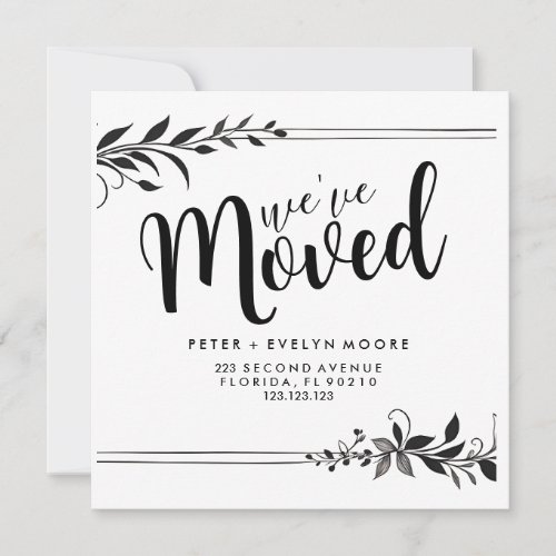 elegant Change of address we have moved Announcement