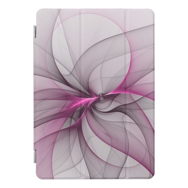 Elegant Chaos Modern Abstract Pink Fractal Art iPad Pro Cover (Front)