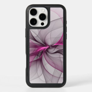 Elegant Chaos Modern Abstract Pink Fractal Art iPhone 16 Pro Max Case