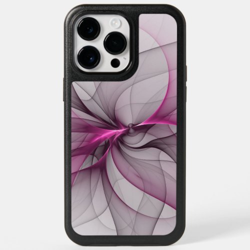 Elegant Chaos Modern Abstract Pink Fractal Art OtterBox iPhone 14 Pro Max Case