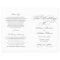 Elegant Charcoal Gray Calligraphy Wedding Programs
