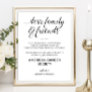 Elegant Charity Donation In Lieu Of Favors Wedding Poster
