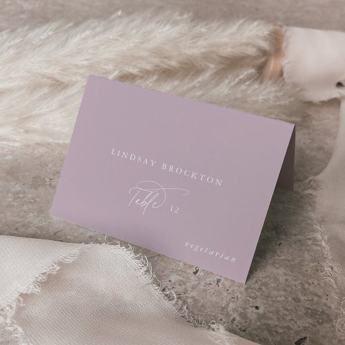 Elegant Charm Pink Guest Name Wedding Place Cards