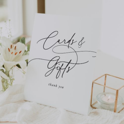 Elegant Charm Wedding Cards and Gifts Sign