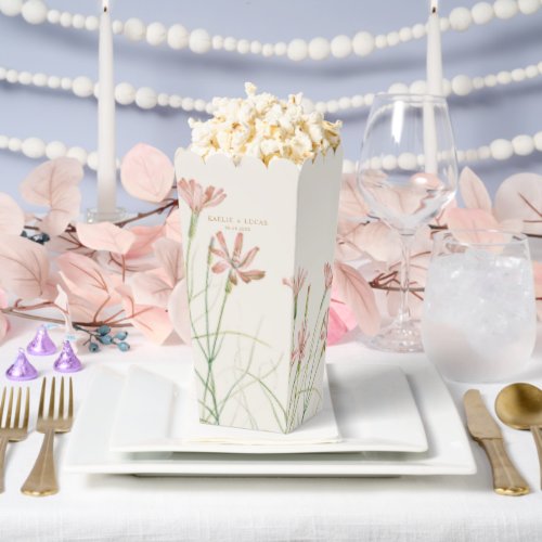 Elegant Charm Wild Flower Wedding  Favor Boxes