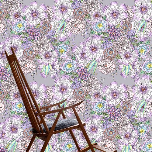 Elegant Charming Purple Lavender Garden Flowers 