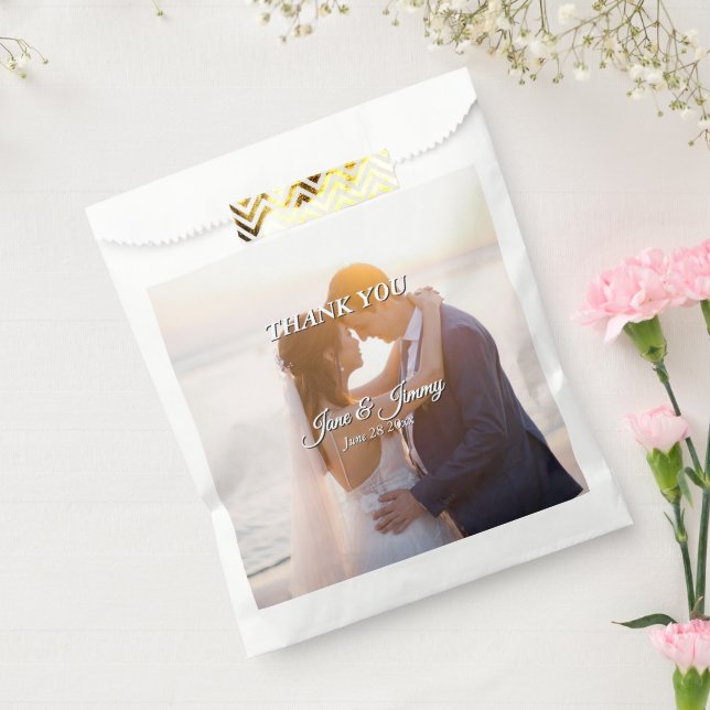 Elegant Charming Romantic Wedding Invitation  Favor Bag (Sealed)