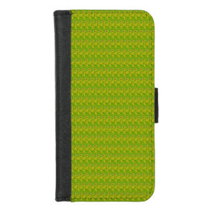 Elegant Chartreuse Green Floral Pattern iPhone 8/7 Wallet Case