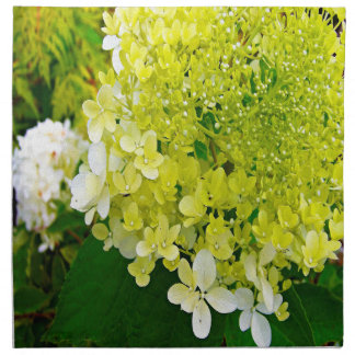 Elegant Chartreuse Green Limelight Hydrangea Cloth Napkin
