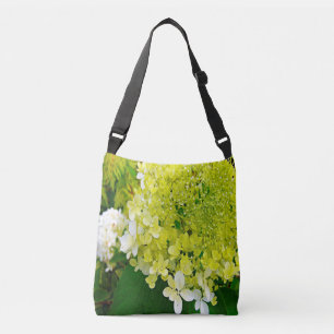 Elegant Chartreuse Green Limelight Hydrangea Crossbody Bag