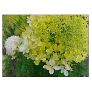 Elegant Chartreuse Green Limelight Hydrangea Cutting Board