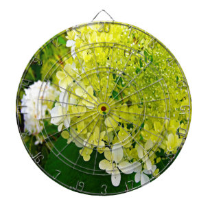 Elegant Chartreuse Green Limelight Hydrangea Dart Board