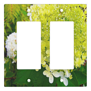 Elegant Chartreuse Green Limelight Hydrangea Light Switch Cover
