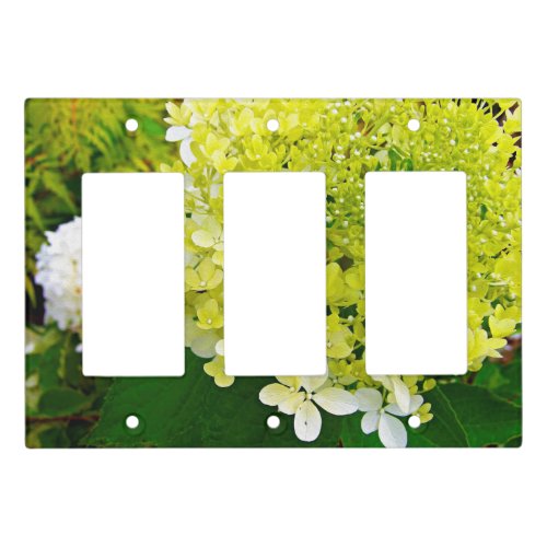 Elegant Chartreuse Green Limelight Hydrangea Light Switch Cover