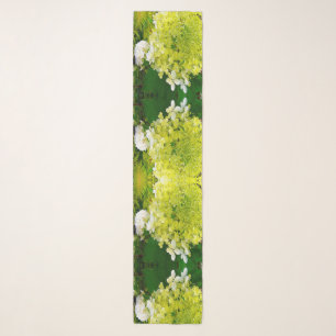 Elegant Chartreuse Green Limelight Hydrangea Scarf