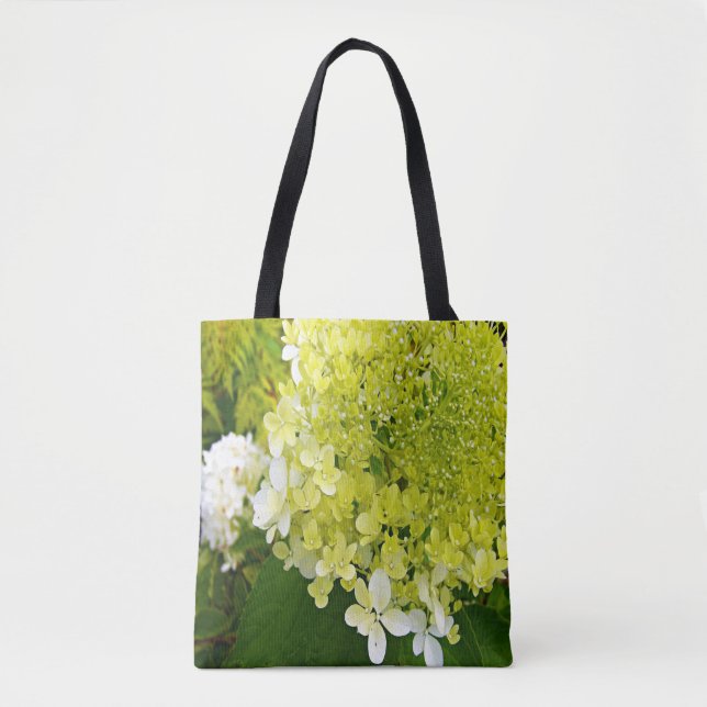 Elegant Chartreuse Green Limelight Hydrangea Tote Bag