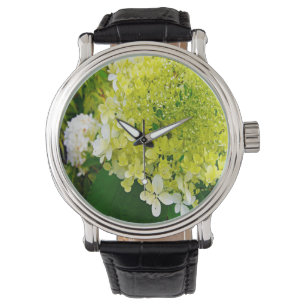 Elegant Chartreuse Green Limelight Hydrangea Watch