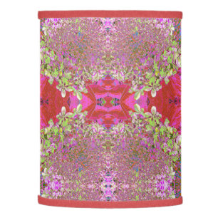 Elegant Chartreuse Green, Pink and Blue Hydrangea Lamp Shade